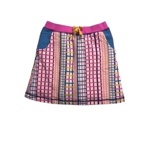 Finding Foxtale Skort Kids Size 12 Multicolor Grid Print Excellent Condition